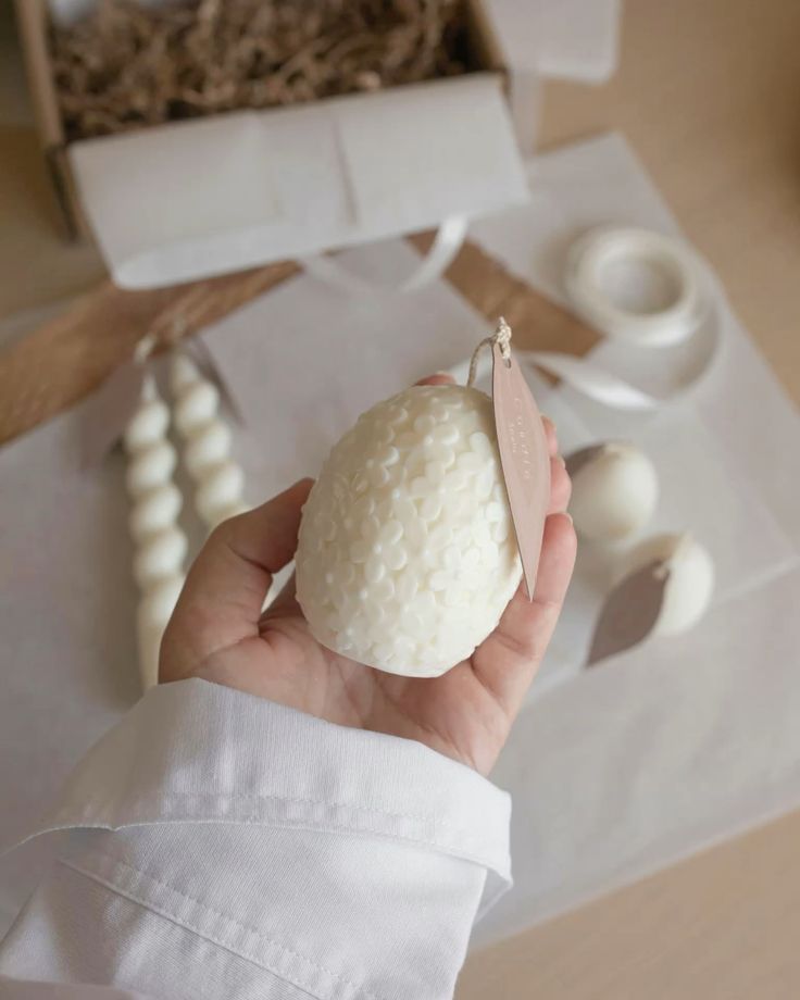 Lumanare Decor Ou de Paste in Vas ceramic