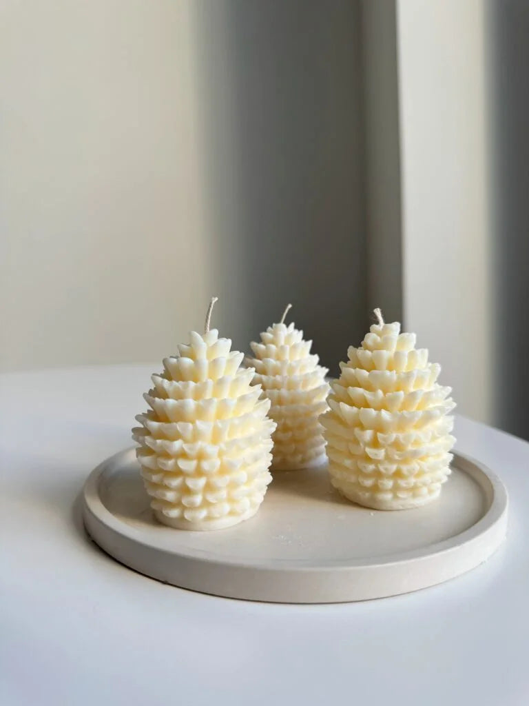 Lumanare Craciun - Con de brad