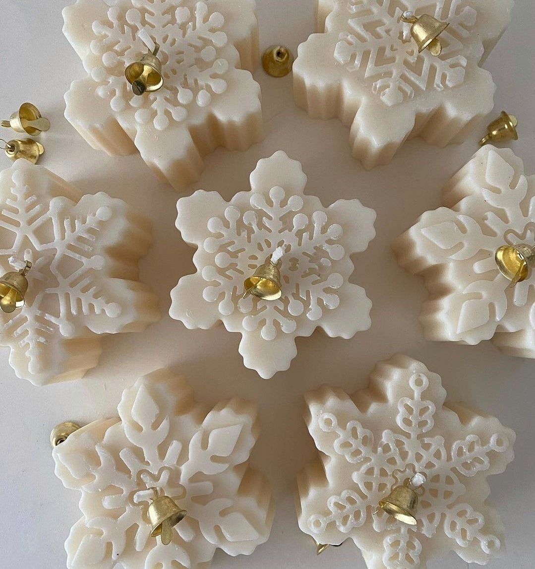 Lumanare Craciun -Fulg de nea