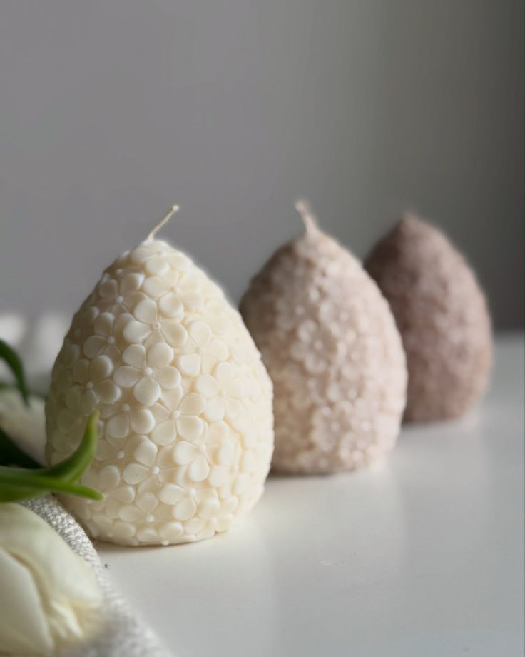 Lumanare Ou de Paste Floral - Decor festiv