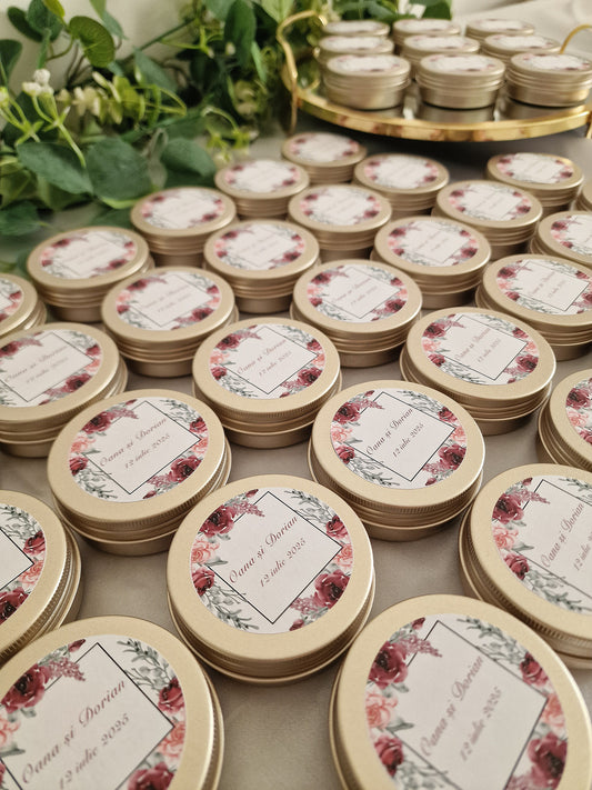 Marturii Lumanare-Cutie metalica