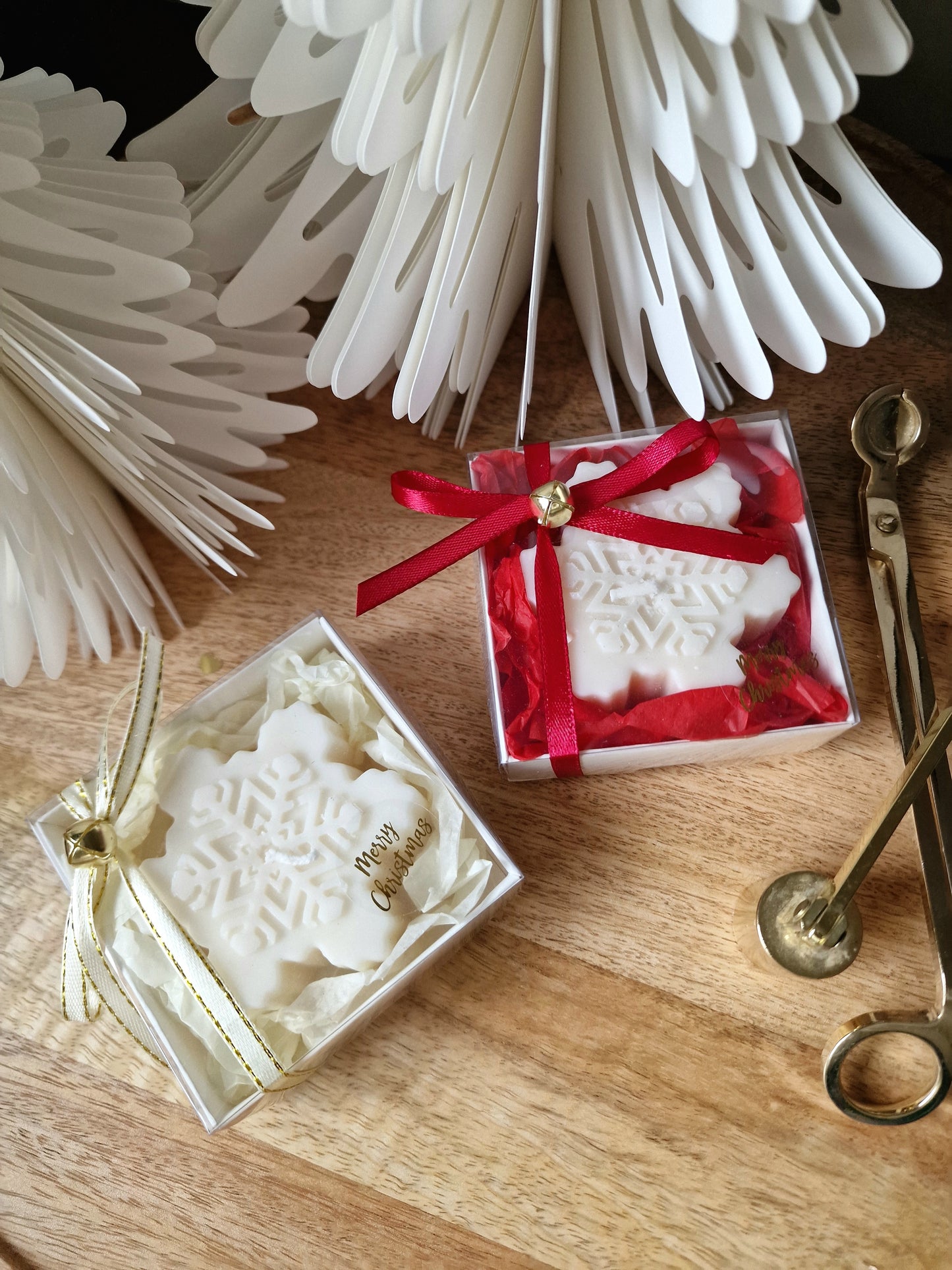 Lumanare Craciun -Fulg de nea