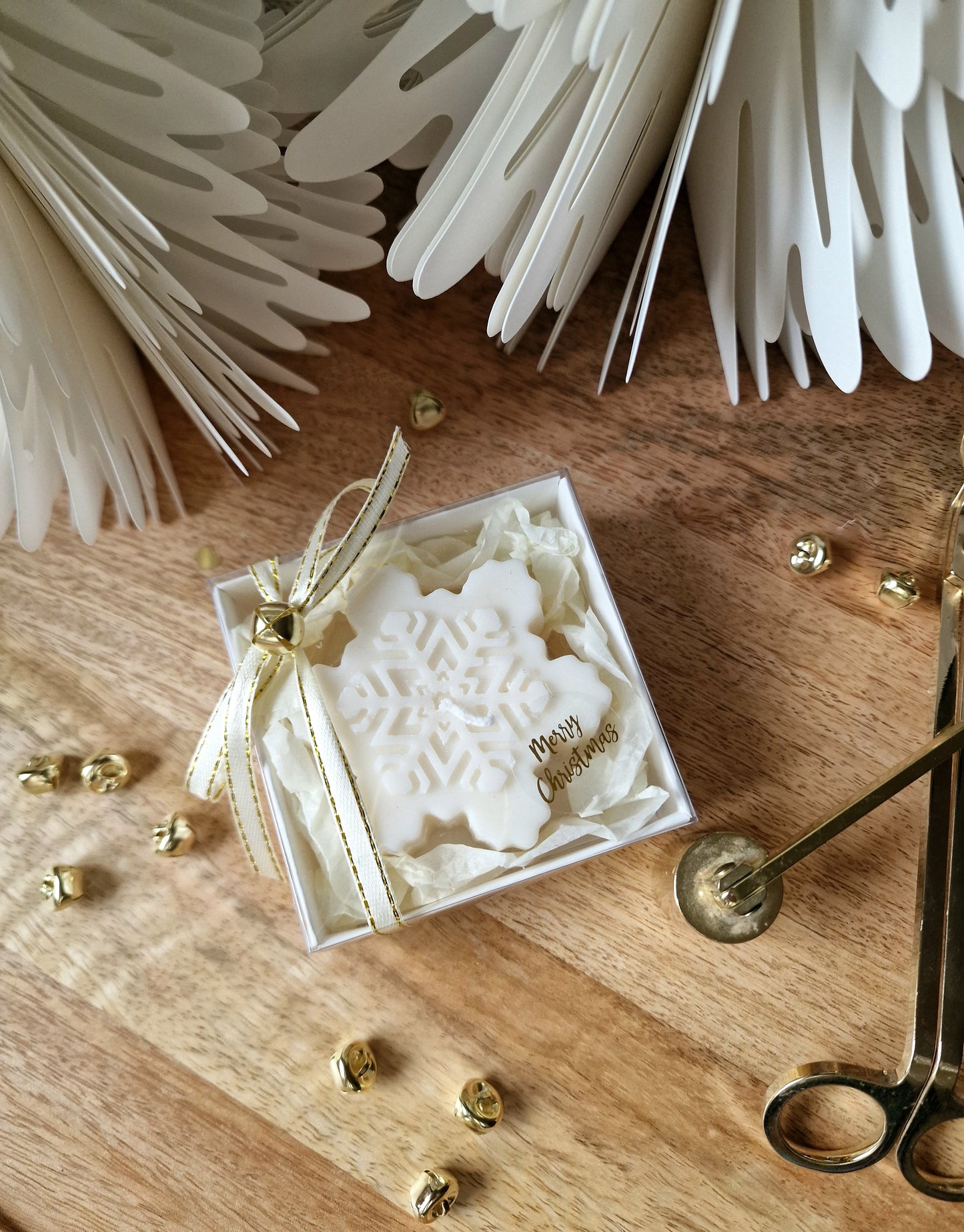 Lumanare Craciun -Fulg de nea