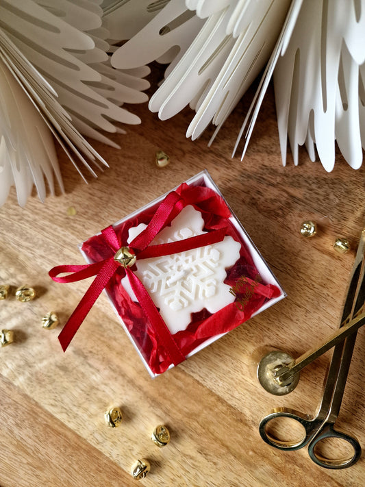 Lumanare Craciun -Fulg de nea