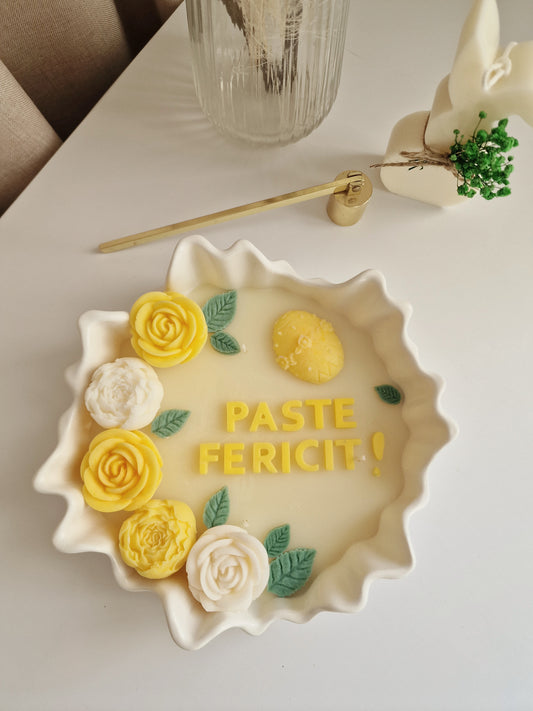 Lumanare Paste in Vas Ceramic Mare