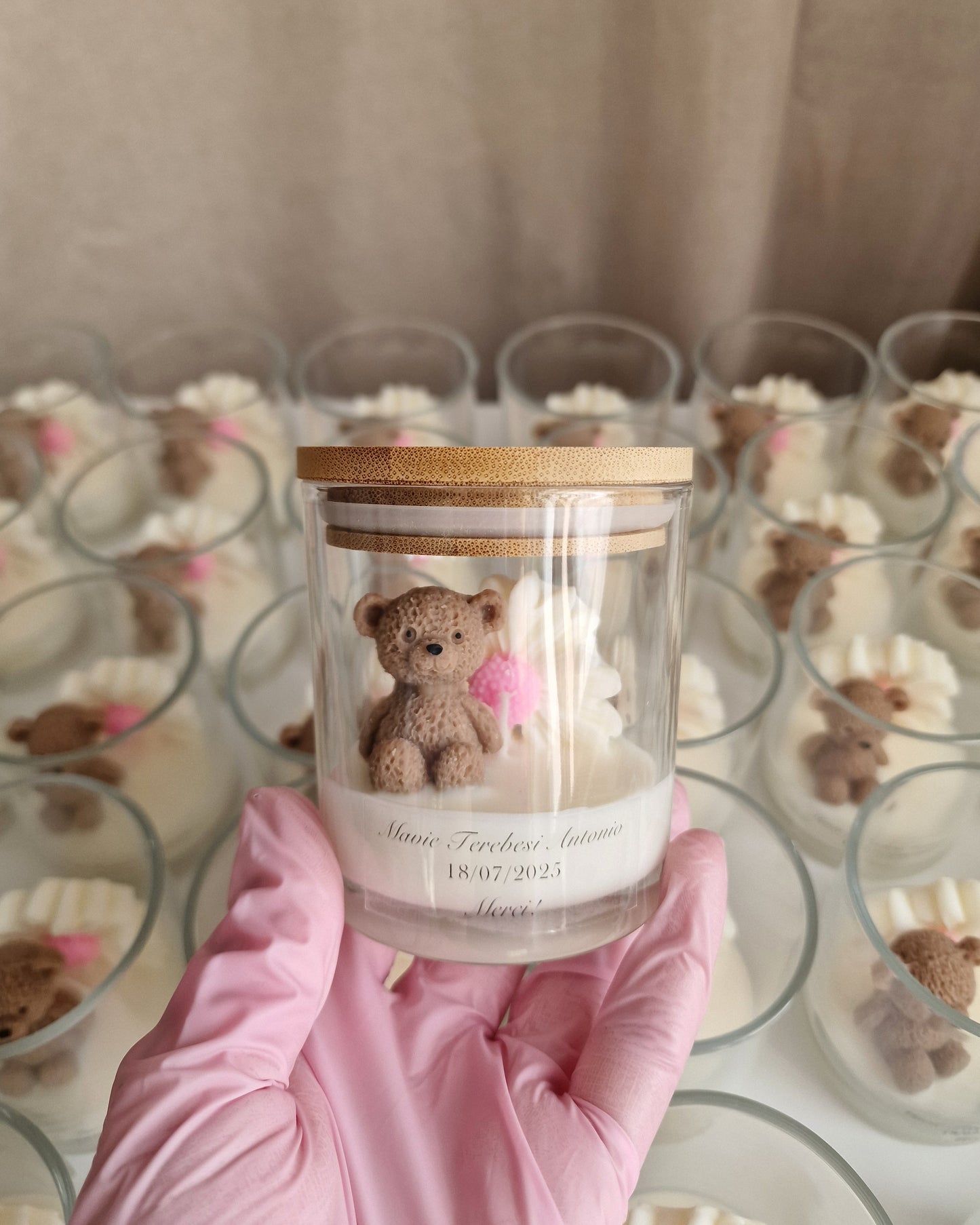 Marturii Botez - Ursulet in borcan personalizat