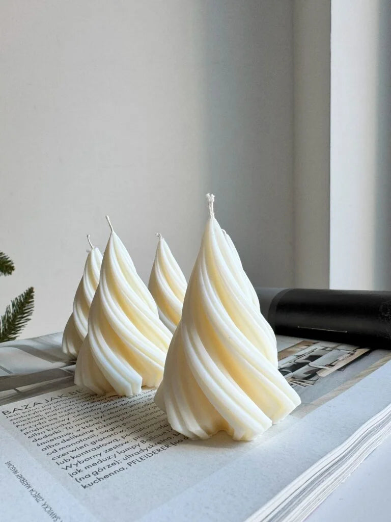 Lumanare Iarna -  Brad spirala