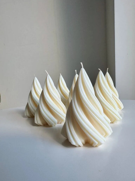 Lumanare Iarna -  Brad spirala