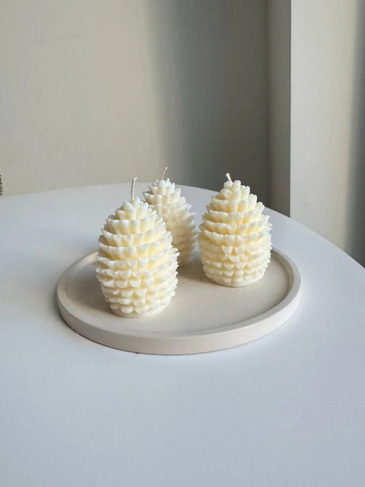 Lumanare Craciun -  Con de brad