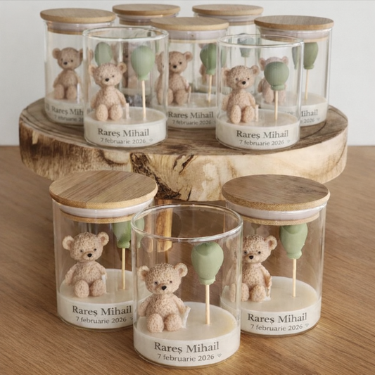 Marturii Botez - Ursulet in borcan personalizat